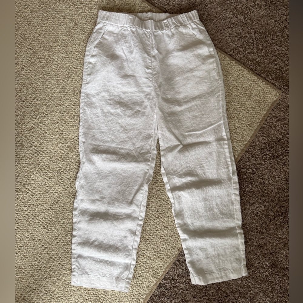Quince 100% Linen Pants White Size Small